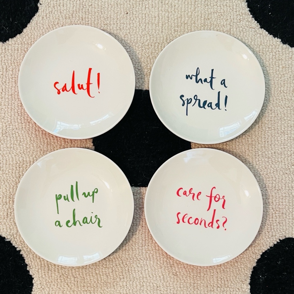 Kate Spade Melamine Plates (Set of 4)